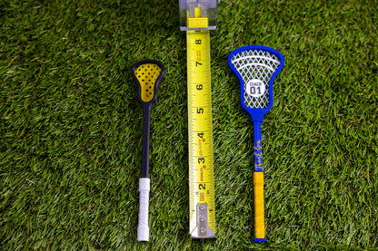 Mini Lacrosse Decorative Stick Black Stick/ Yellow Basket