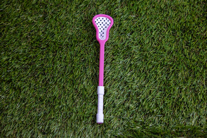Mini Lacrosse Decorative Stick Pink Stick/ White Basket