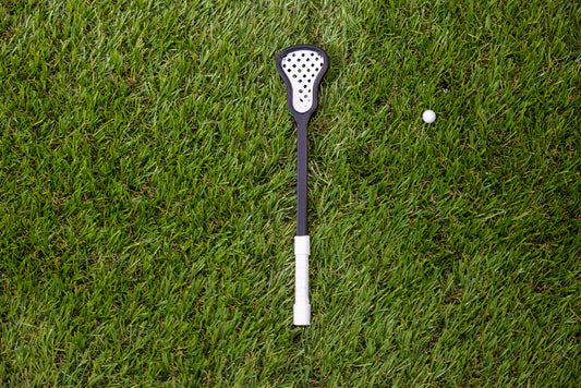 Mini Lacrosse Decorative Stick Black Stick/ White Basket